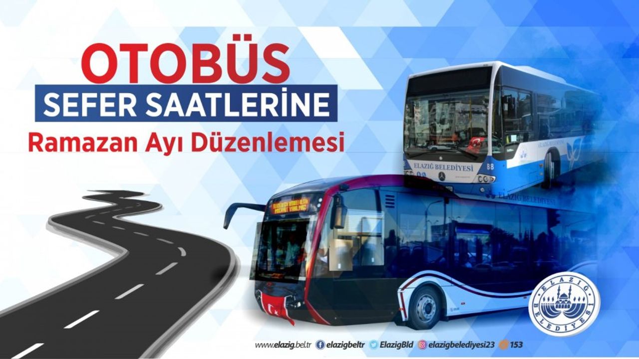 Elazığ Belediyesi Otobüs Saatlerinde Düzenleme Yaptı