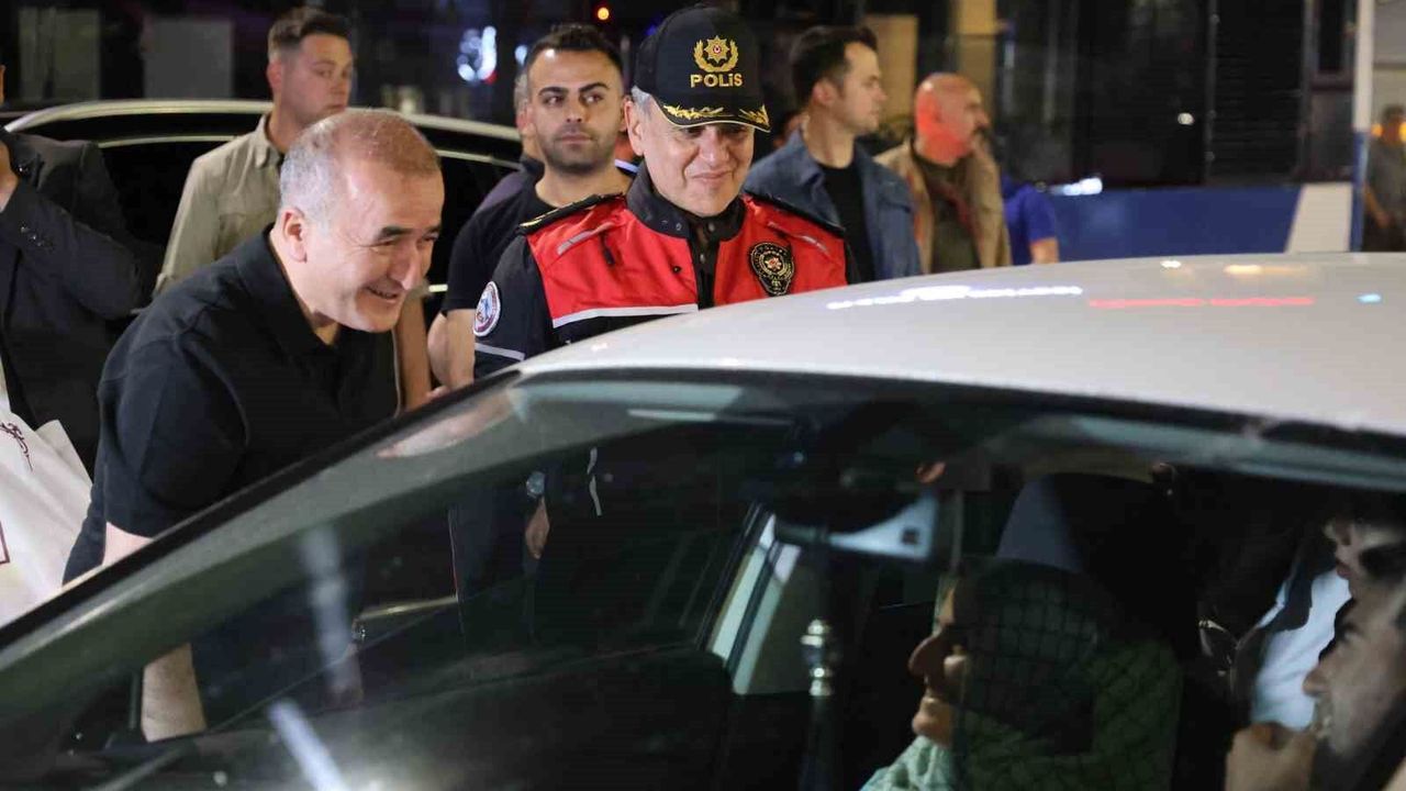 VALİ HATİPOĞLU ASAYİŞ UYGULAMASINA KATILDI