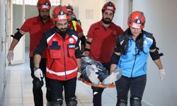 ELAZIĞ'DA DEPREM VE YANGIN TATBİKATI