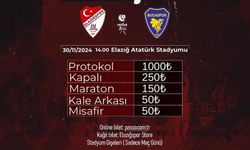 ELAZIĞSPOR - BUCASPOR 1928 MAÇI BİLETLERİ SATIŞTA