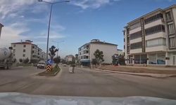 ŞİDDETLİ FIRTINA KONTEYNERİ SAVURDU