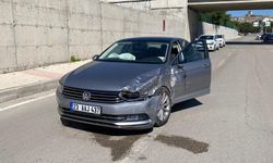 KARŞI ŞERİDE GEÇEN OTOMOBİL KAZAYA NEDEN OLDU