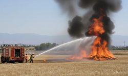 TARLA YANGINI SÖNDÜRÜLDÜ