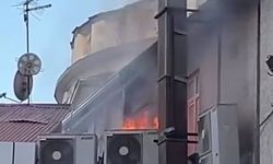 ÇATI YANGINI KORKUTTU