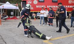 İTFAİYE EĞİTİMİNDE TER DÖKTÜLER