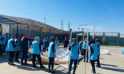 ELAZIĞ'DA YANGIN SÖNDÜRME VE ÇADIR KURMA EĞİTİMİ