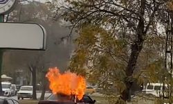 SEYİR HALİNDEYKEN ALEV ALDI