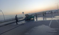 SEYİR HALİNDEKİ ARAÇ ALEV ALDI