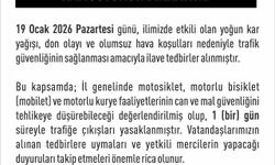 ELAZIĞ'DA MOTOR YASAK