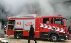 ELAZIĞ'DA MOBİLYA FABRİKASINDA YANGIN