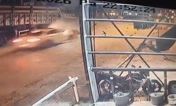 4 KİŞİNİN YARALANDIĞI KAZANIN GÖRÜNTÜLERİ ORTAYA ÇIKTI