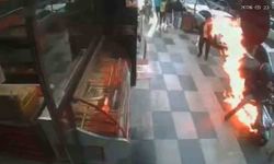 MARŞA BASTIĞI ANDA MOTORU ALEV ALDI
