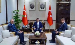 FÜ REKTÖRÜ GÖKTAŞ, CUMHURBAŞKANI YARDIMCISI YILMAZ'I ZİYARET ETTİ