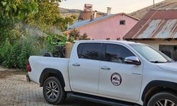 KÖYLERDE İLAÇLAMA ÇALIŞMALARI SÜRÜYOR
