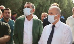 VALİ HATİPOĞLU YANGIN BÖLGESİNDE