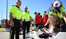 ÇOCUKLARA TRAFİK KURALLARI ÖĞRETİLDİ