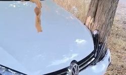 TRAFİK KAZASINDA 2 KİŞİ YARALANDI