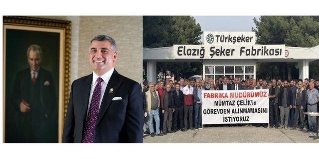 MİLLETVEKİLİ EROL VE ŞEKER FABRİKASI İŞCİLERİ MÜDÜR ÇELİK'E SAHİP ÇIKTI!