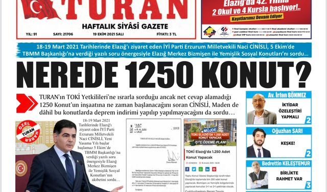 İŞTE 1250 KONUT GERÇEĞİ!