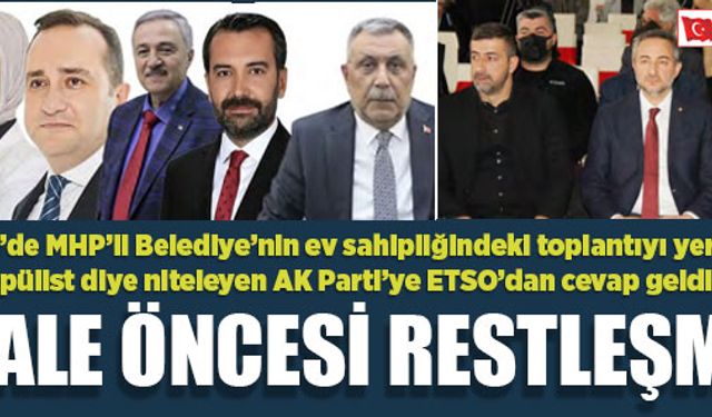 İHALE ÖNCESİ RESTLEŞME!