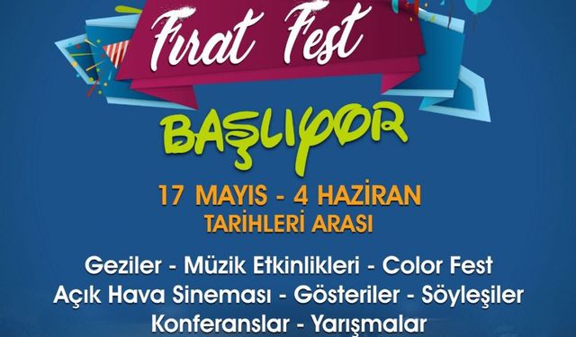 Fırat Üniversitesi’nde “Fırat Fest” Başlıyor