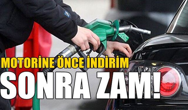 BU GECE YARISI İTİBARİYLE MOTORİNE 81 KURUŞ ZAM GELDİ!