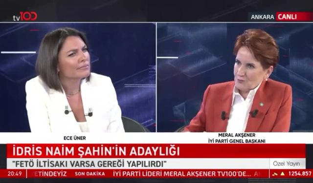 AKŞENER'DEN SÖNMEZ'E DESTEK... FETÖ İDDİALARINA SON NOKTAYI KOYDU