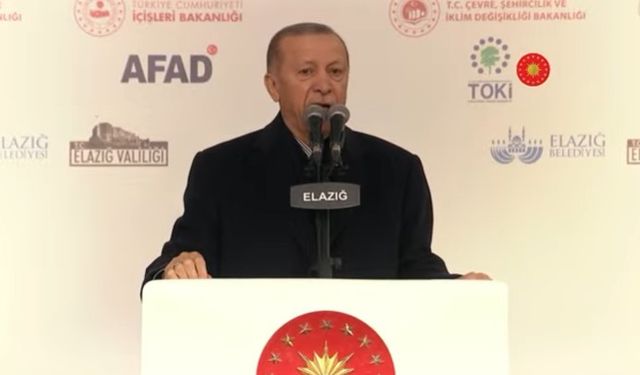 CUMHURBAŞKANI ERDOĞAN, ELAZIĞ’DA 505 KONUTUN TEMELİNİ ATTI