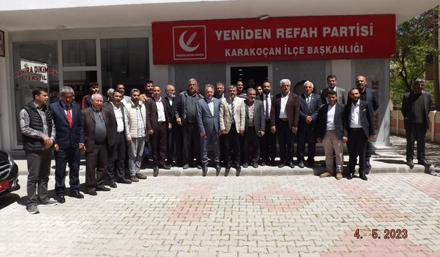 YRP ELAZIĞ VEKİL ADAYLARI KARAKOÇAN’DA TEMASLARDA BULUNDU