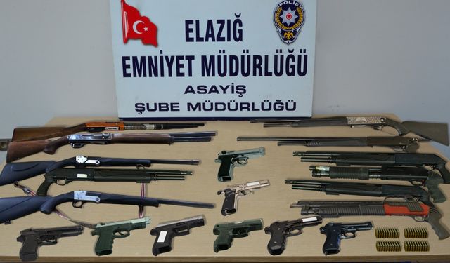 ELAZIĞ’DA ASAYİŞ VE ŞOK UYGULAMALARI: 22 TUTUKLAMA 