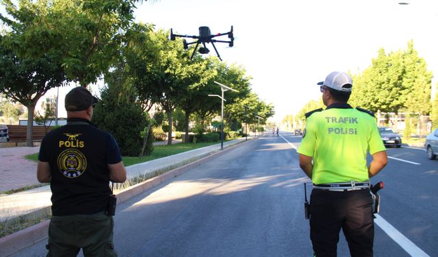 ELAZIĞ’DA DRON DESTEKLİ TRAFİK DENETİMİ