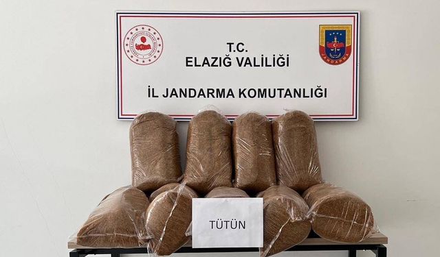 ELAZIĞ’DA 165 KİLO KAÇAK TÜTÜN ELE GEÇİRİLDİ