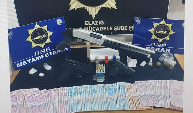 ELAZIĞ’DA UYUŞTURUCU OPERASYONUNDA 2 KİŞİ YAKALANDI