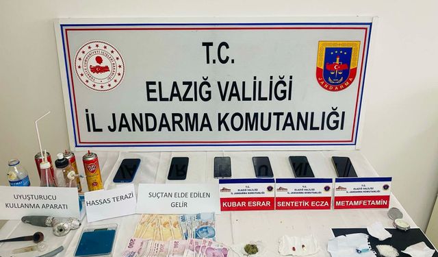 ELAZIĞ’DA UYUŞTURUCU OPERASYONU: 6 GÖZALTI