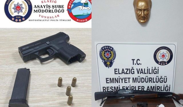 ELAZIĞ’DA ASAYİŞ UYGULAMASI: 4 TUTUKLAMA 