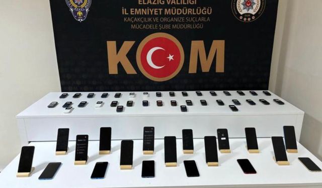 ELAZIĞ’DA 55 ADET KAÇAK TELEFON ELE GEÇİRİLDİ 