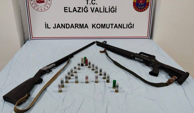 ELAZIĞ'DA RUHSATSIZ SİLAH OPERASYONU