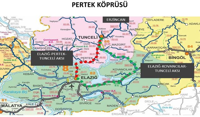 TARİHİ ADIM: PERTEK KÖPRÜSÜNÜN PROJE İHALE SÜRECİ BAŞLADI 