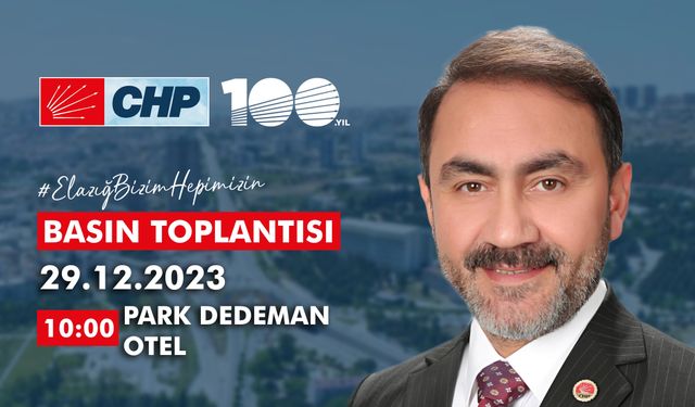 CHP ELAZIĞ BELEDİYE BAŞKAN ADAYI DURAN’DAN DEĞERLENDİRME TOPLANTISI 