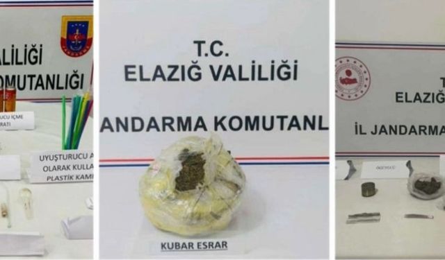 ELAZIĞ’DA JANDARMA UYUŞTURUCUYA GEÇİT VERMİYOR 