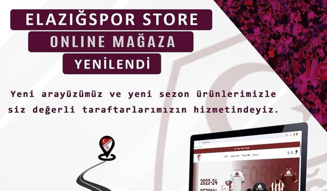 ELAZIĞSPOR STORE ONLİNE SATIŞLARA BAŞLADI 