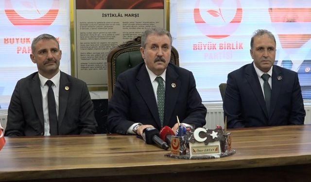 BBP GENEL BAŞKANI DESTİCİ ELAZIĞ'A GELDİ