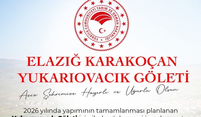 KARAKOÇAN YUKARIOVACIK GÖLETİ İHALE SÖZLEŞMESİ İMZALANDI