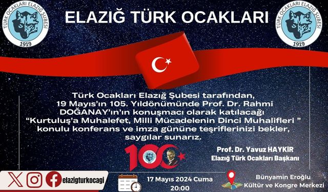 “KURTULUŞ’A MUHALEFET- MİLLİ MÜCADELENİN DİNCİ MUHALİFLERİ”  KONULU KONFERANS DÜZENLENECEK