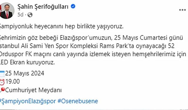 FİNAL COŞKUSU CUMHURİYET MEYDANI’NDA!