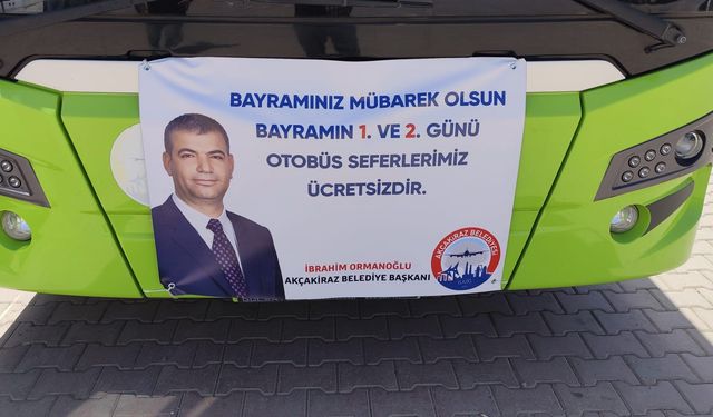 BAŞKAN ORMANOĞLU’DAN BAYRAMDA ÜCRETSİZ ULAŞIM MÜJDESİ!