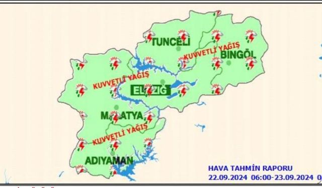 METEOROLOJİDEN KUVVETLİ YAĞIŞ UYARISI