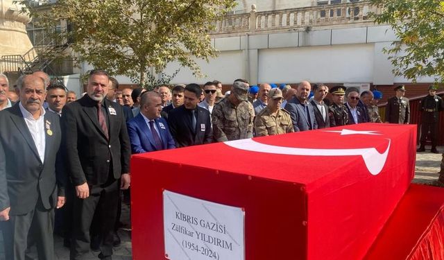 KIBRIS GAZİSİ SON YOLCULUĞUNA UĞURLANDI