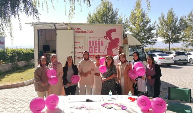 ELAZIĞ'DA MEME KANSERİ FARKINDALIK ÇALIŞMASI