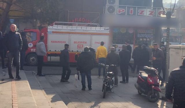 İŞ YERİNDE ÇIKAN YANGIN PANİĞE NEDEN OLDU